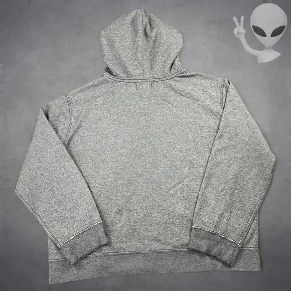 Polo Ralph Lauren Hoodie Size 2XL Grey Full Zip Plaid Lined Hood Jacket vintage - Picture 5 of 6